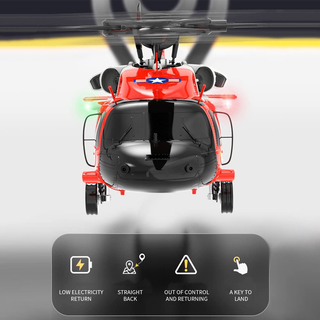 Helikoptery RC dla dorosłych, F09-S 1/47 2,4G 6CH bezszczotkowy silnik napęd bezpośredni pilot helikopter zewnętrzny 3D kaskaderski samolot wojskowy z GPS i kamerą
