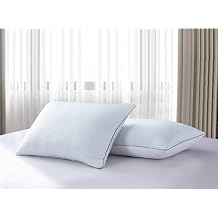 Serta Cooling Pillows White Feather Pillows Set of 2 Pack Super Supportive Bed Pillows for All Seasons,King Pack of 2