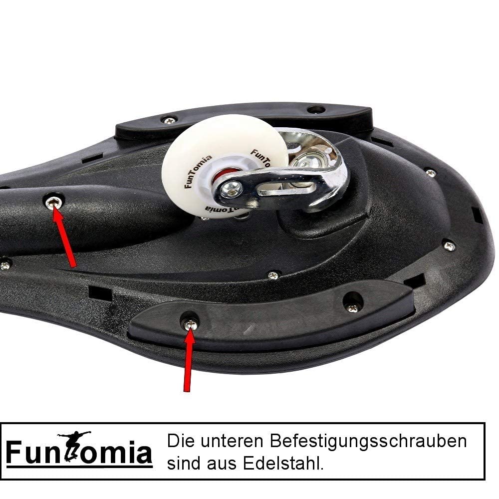 FunTomia Waveboard con LED Ruote - Cuscinetti: MACH1 2RS - Carico massimo: 120 kg