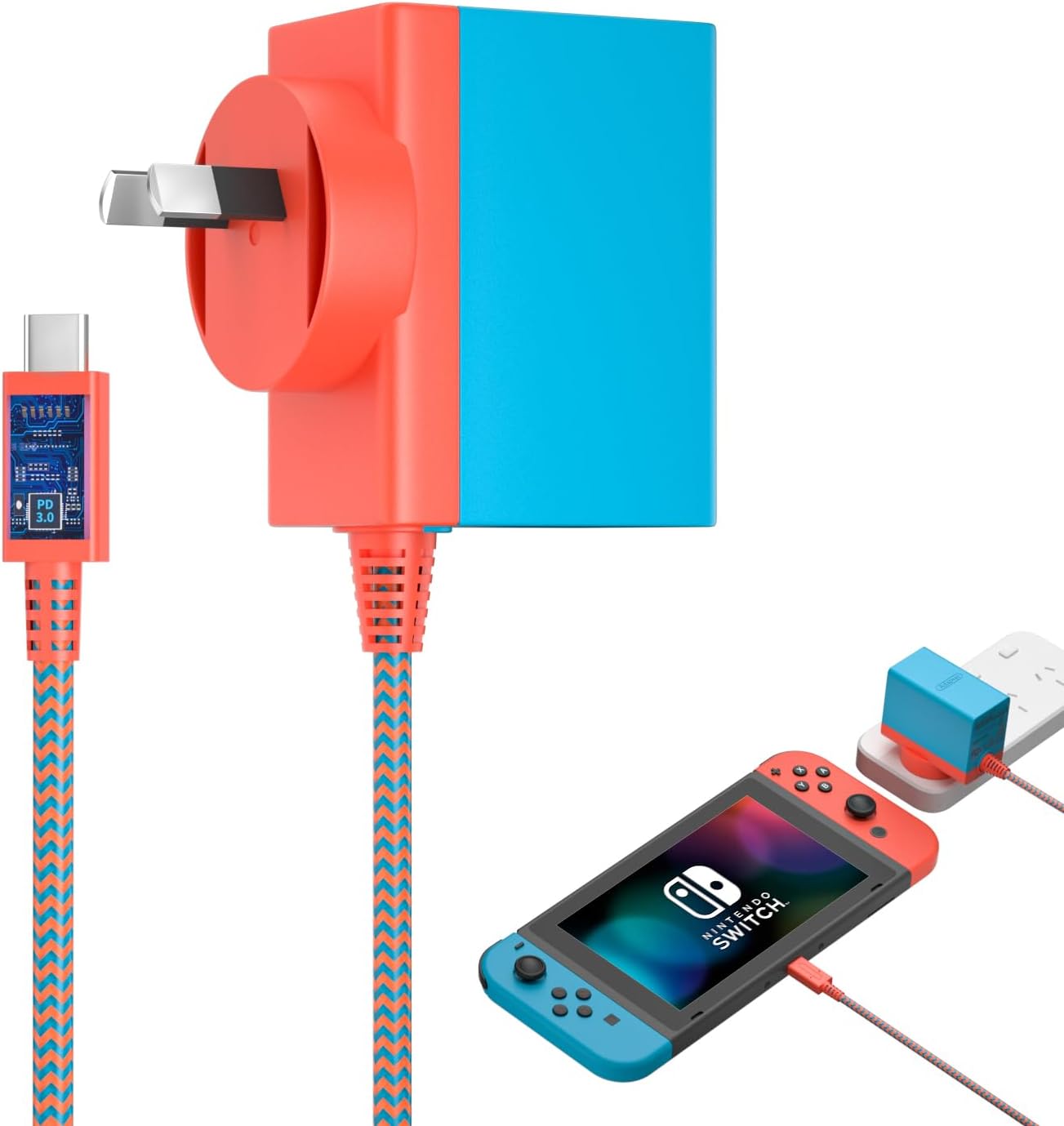 Switch AC Adapter, Fast Charger for Nintendo Switch/Switch Lite/Switch