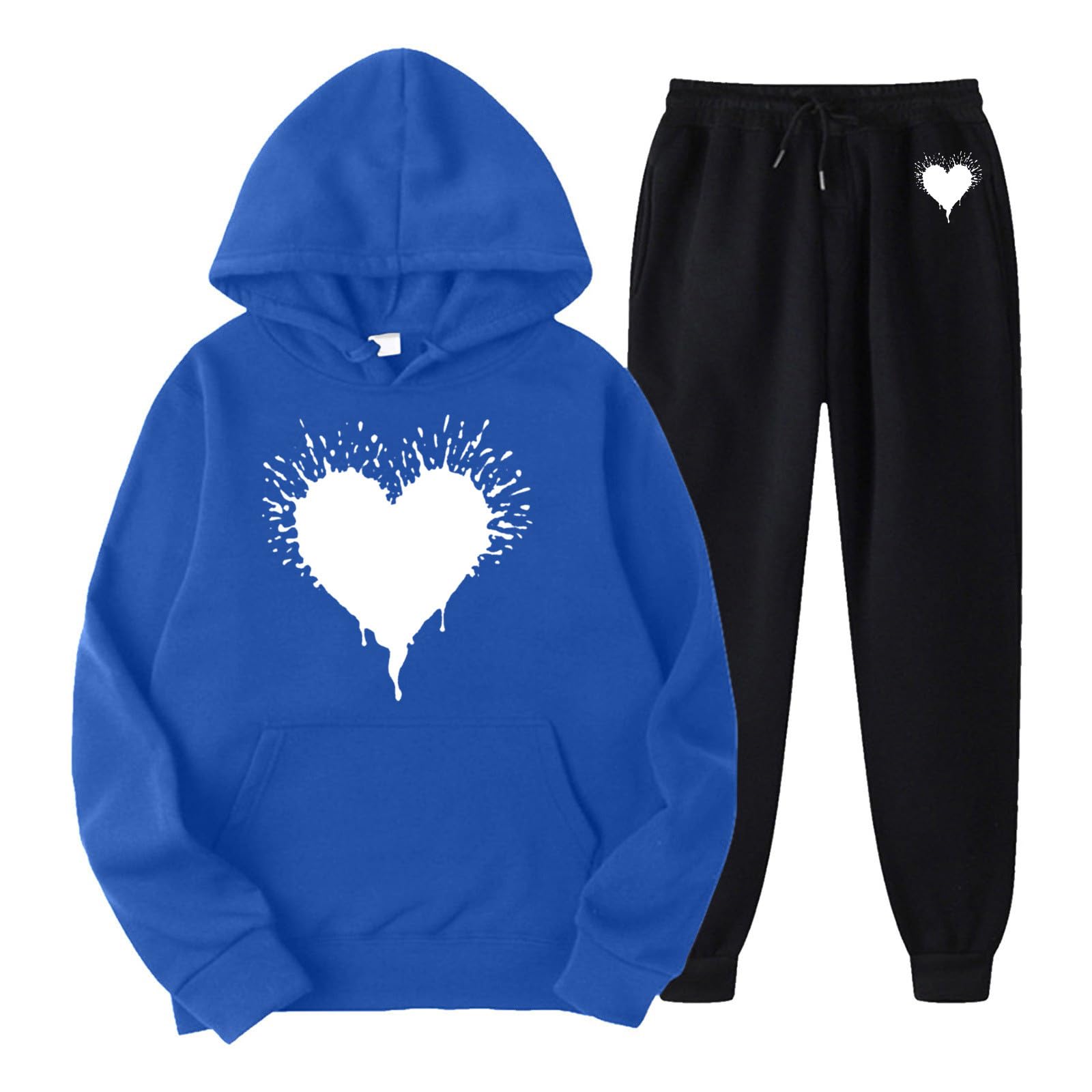 Ensemble Deux pièces pour Femmes, Sweat-Shirt à Capuche et Pantalon de survêtement Long, Ensemble d'entraînement, survêtement d'automne