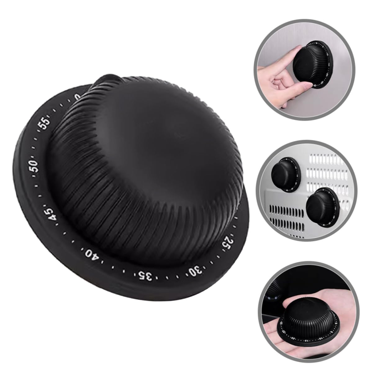 Artibetter 4piezas Temporizador Mecánico Inoxidable para Cocina Cronómetro De y para Cocinar y Asignaciones Diseño Elegante y