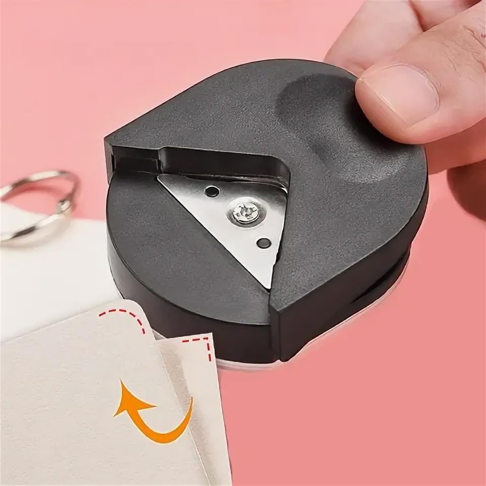 OfficeTree Hoekafronder, 3-in-1 hoekstans voor papier, 3-weg