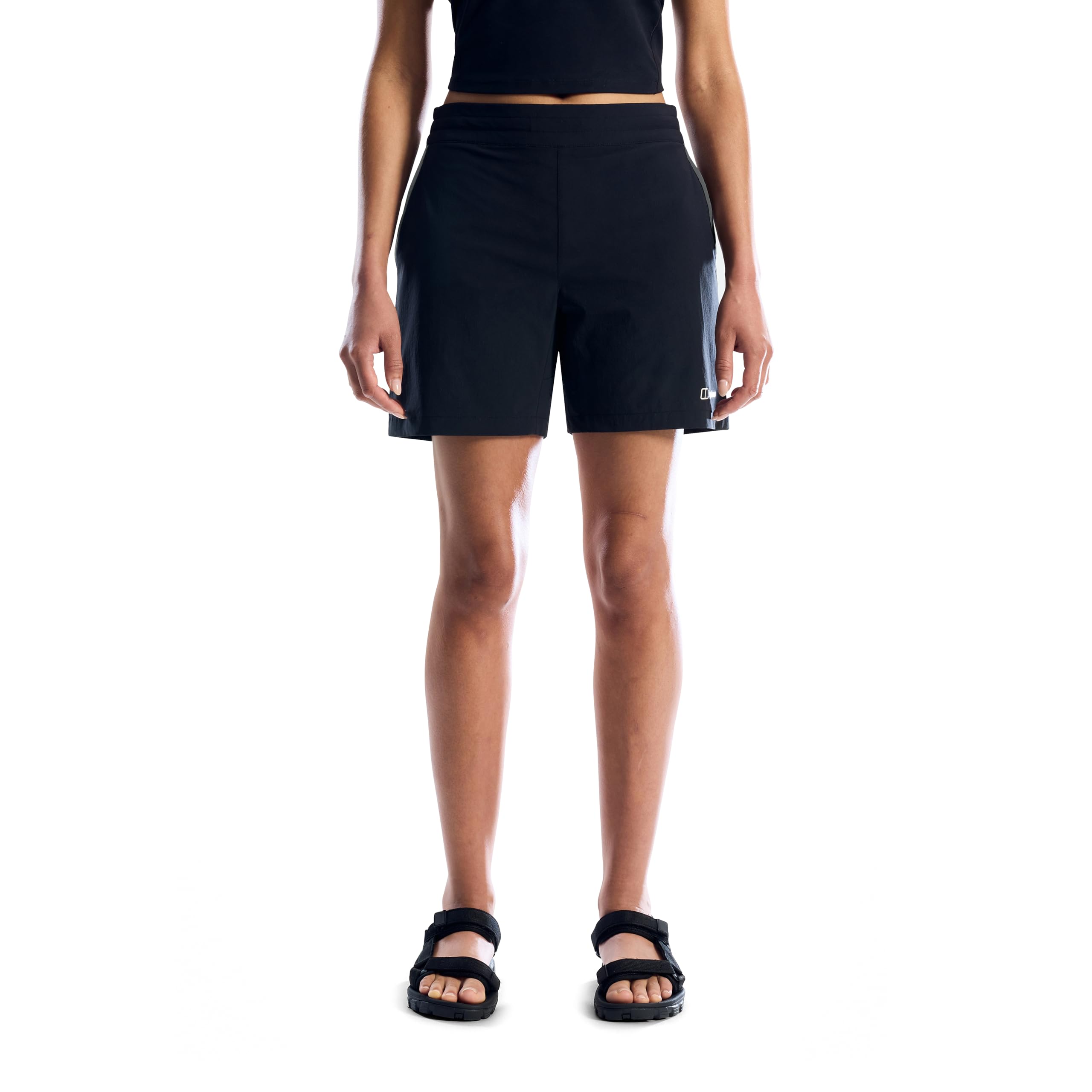 Berghaus Women's Black Wandermoor Wind Walking Shorts - Size: 10