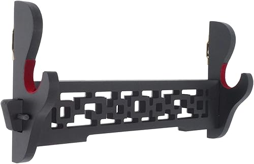 Eforlife Soporte de pared para espada Samurai Sword Katana Wakizashi, soporte de exhibición de 1 nivel