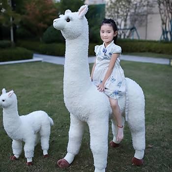 アルパカ　特大ぬいぐるみ　水色 楽天市場】アルパカ ぬいぐるみ 特大 大サイズ Lサイズ人形 置物