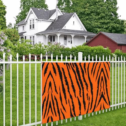 Bannières et drapeaux imprimés léopard orange à suspendre chez soi