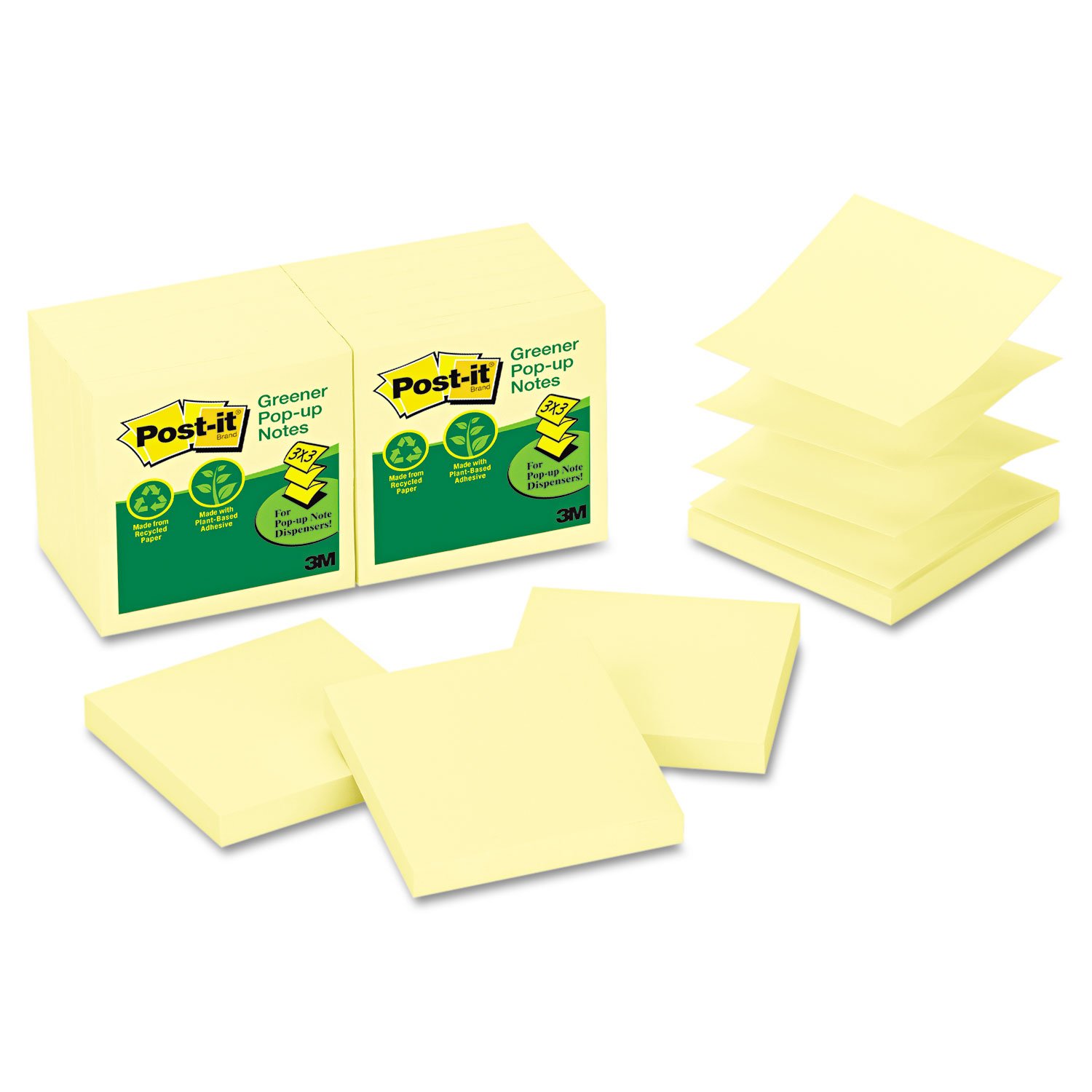 mmmr330rp12yw – Post-it Recycling Pop-Up Notes Refill