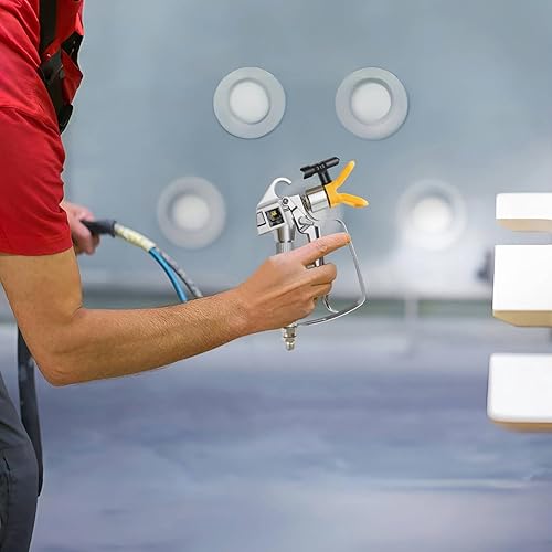 Miniatura 8 de Pistola de pintura sin aire con soporte para boquillas de punta y 4 puntas de pulverización reversibles y 6 filtros de pistola pulverizadora,