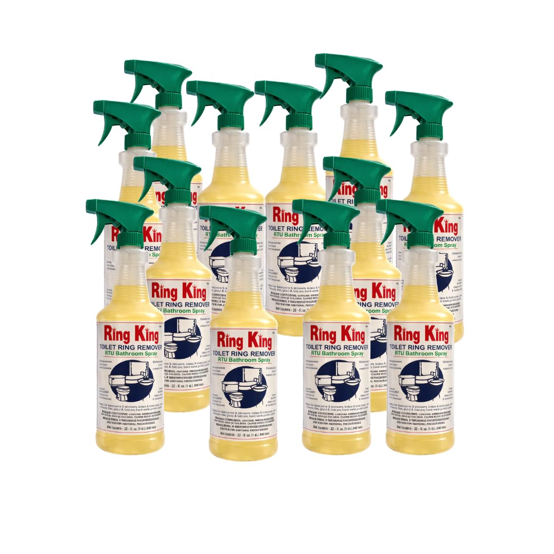 12 pack Ring King Toilet Ring Remover RTU – Bathroom Spray (Daily Maintenance)