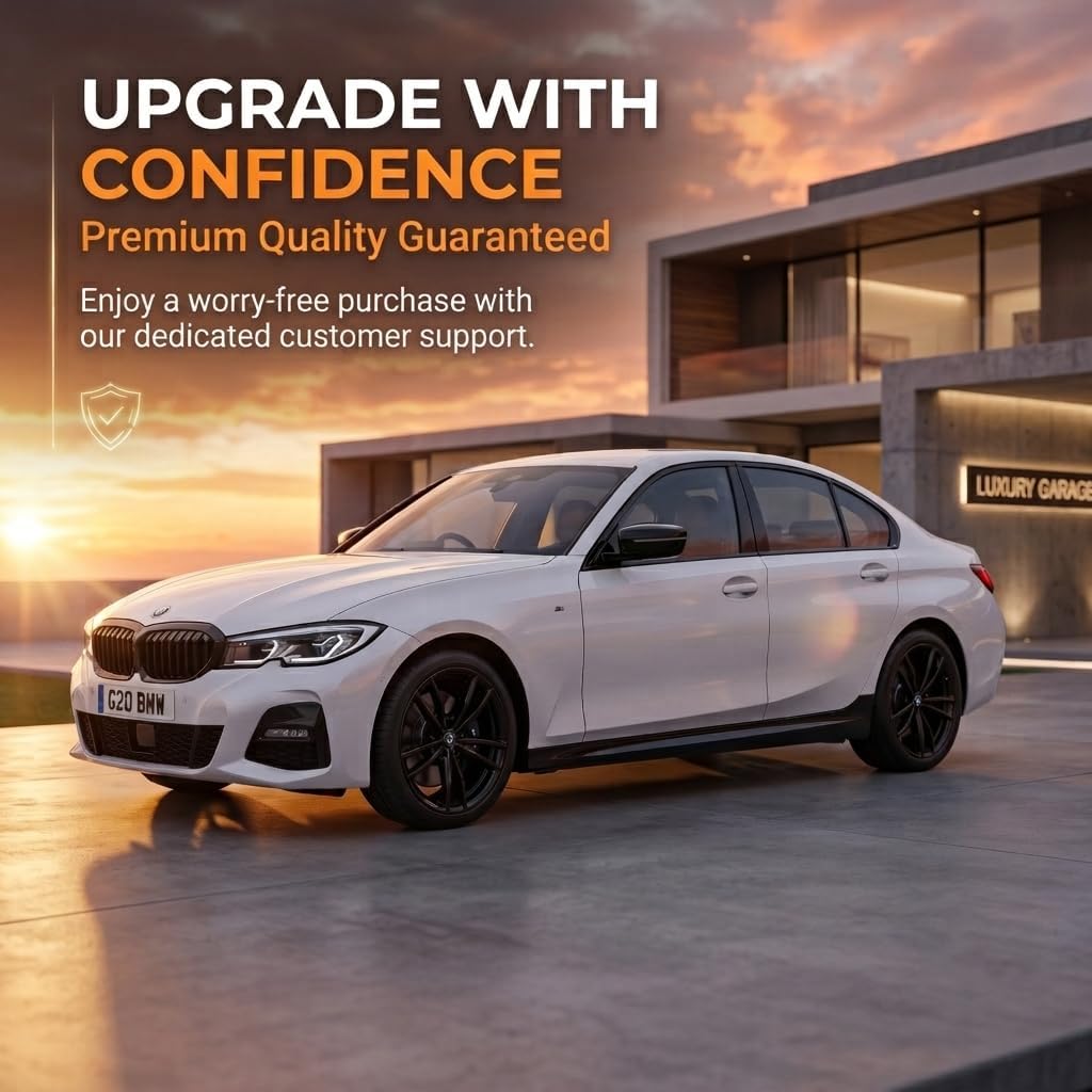 Side Window Glossy Black Window Trim Chrome Delete Kit Overlay for 2019-2025 BMW 3 Series (G20) with Blackout Film Gloss Black Kits Accessories