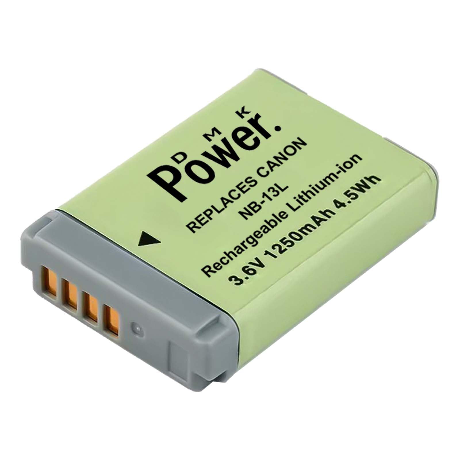 NB-13L DMK Power Replacement Battery Compatible Canon NB-13L and PowerShot G5X, G7X, G7 X Mark II, G9X, G9 X Mark II, G1 X Mark III, SX620, SX720, SX730, SX740