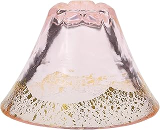 Toyo Sasaki Glass 42150TS-G-ERP Cold Sake Glass, Wagarasu Temperature, Fujimi Sakura Sake Cup, Cherry Blossom, Gold Foil, Made in Japan, Pink, 2.7 fl oz (80 ml)