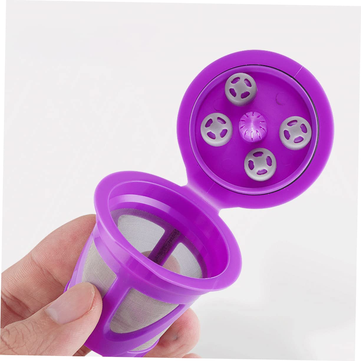 6piezas De Café Reutilizables De Inoxidable Filtro Espresso Compatible Paquete Para Máquinas De Café Diseño Anti-fugas y De Usar