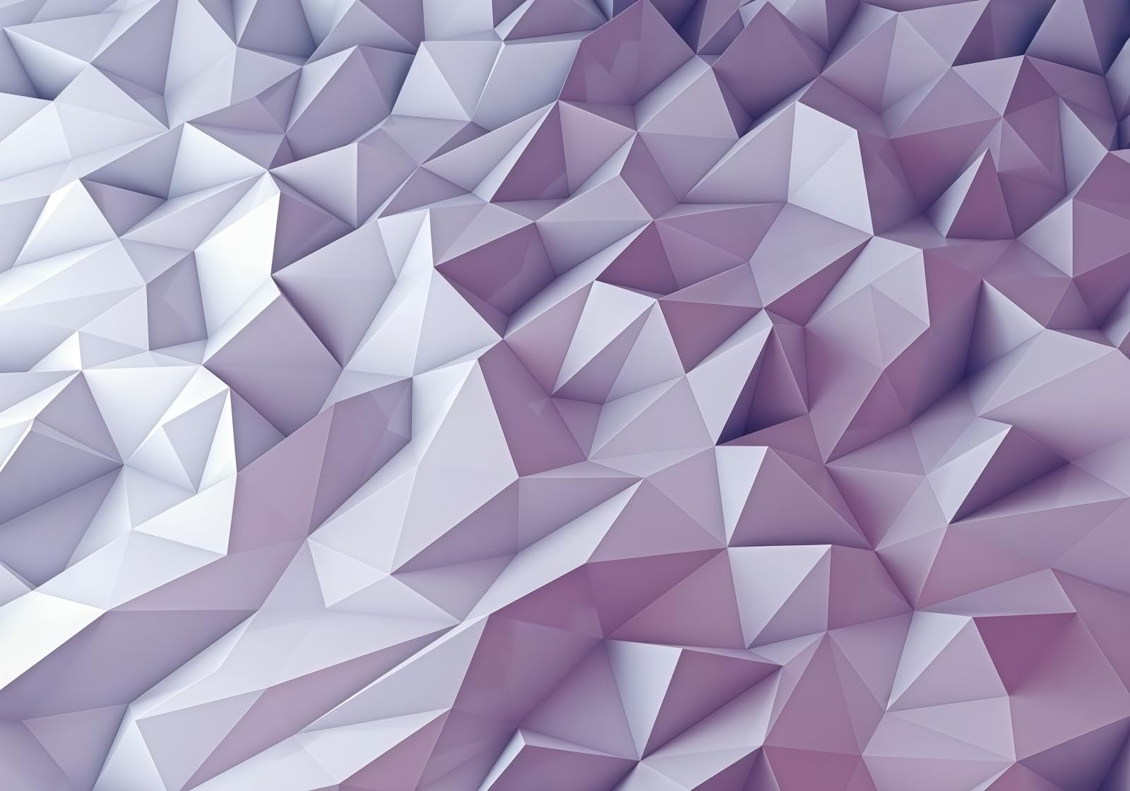 Gdkldfg Purple Three-Dimensional Geometric Pattern Wallpaper,Non-Woven Poster,Wall Mural For Living Room Bedroom Feature Wall Decoration 400X280cm