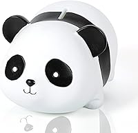 Vista 8 de H&W Banco de dinero Panda, alcancía inastillable, primer banco de monedas, la mejor decoración del hogar de cumpleaños de Navidad (WK041-D5)