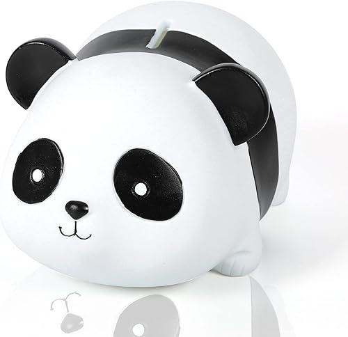 H&W Banco de dinero Panda, alcancía inastillable, primer banco de monedas, el mejor cumpleaños de Navidad para niños y niñas, decoración del hogar