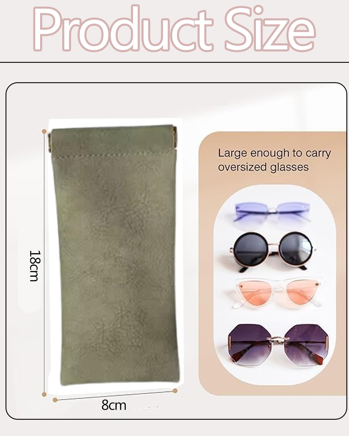 MittiJoy 3 PCS Sunglasses Case, Sunglasses Case For Women, Portable Sunglass Cover Set, Soft Protective Eyewear Pouch, Travel-Friendly Storage For Daily Use, Blue Green Pink - Image 2 thumbnail