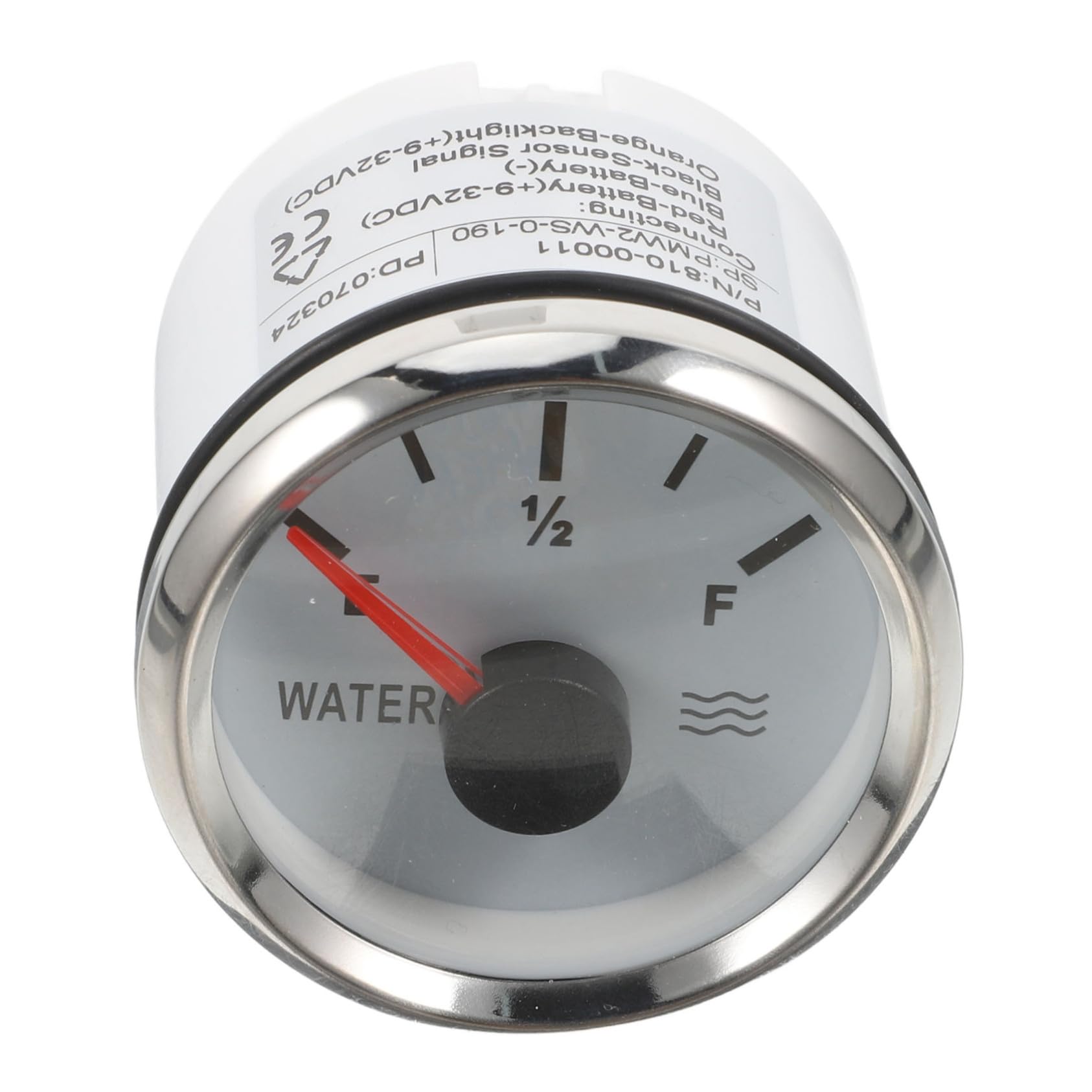 ULTECHNOVO Wasserstandsanzeiger aus Edelstahl 52mm Rund für Autowassertank und Fischbehälter Sicher und Einfach zu Bedienen