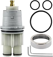 Vista 12 de RP19804 Cartucho de ducha compatible con Delta series 1300/1400, grifo de bañera y ducha de mango único, reemplazo para cartucho de reparación