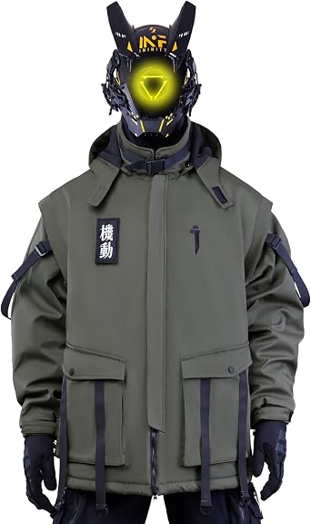 Niepce Inc Loose Fit Japanese Streetwear Techwear Mens Winter Parka Jacket