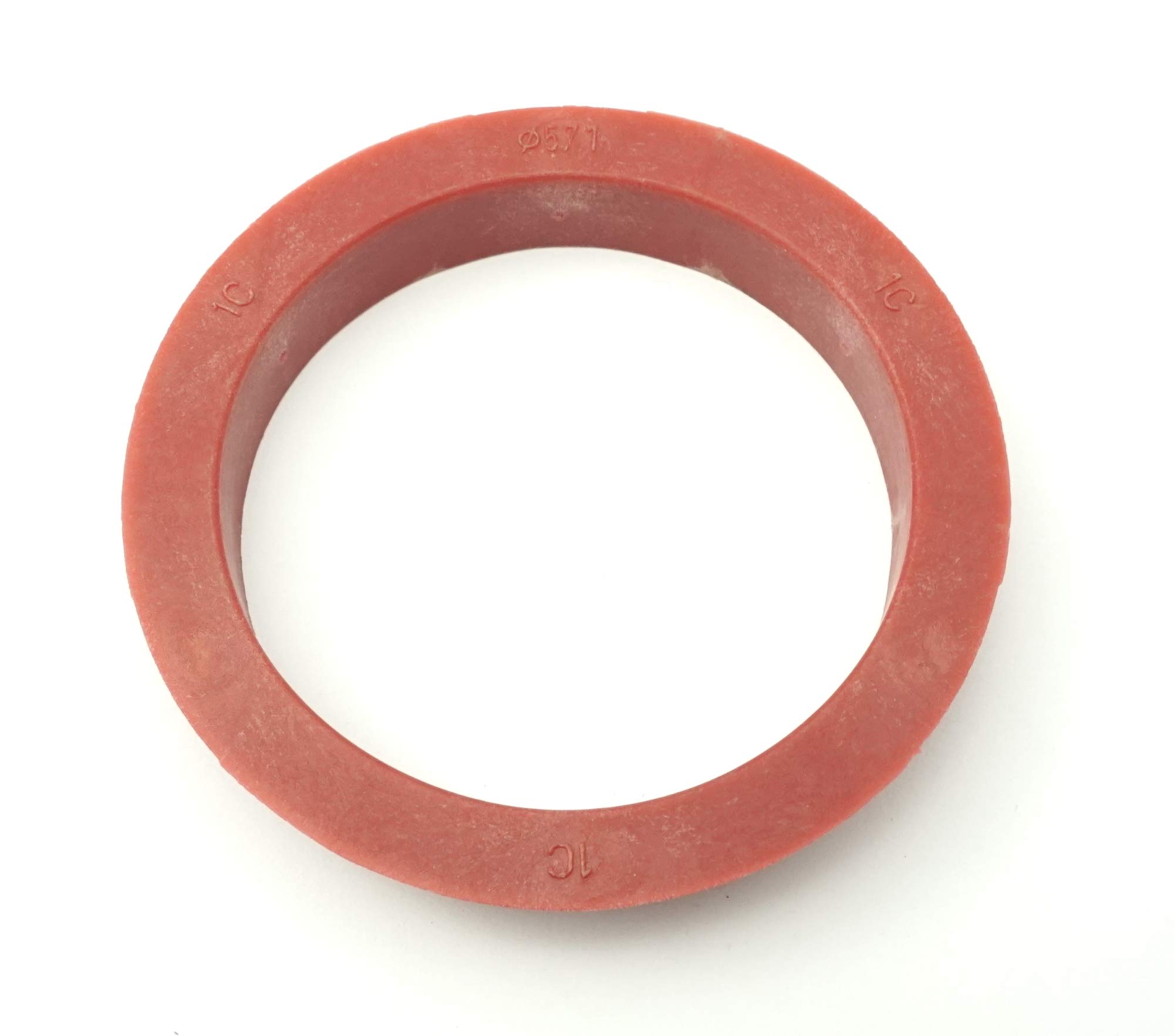 Ronal, 4 anelli di centraggio 68,0 – 57,1/68 su 57,1 rosso, compatibili con VW Audi, Seat Skoda