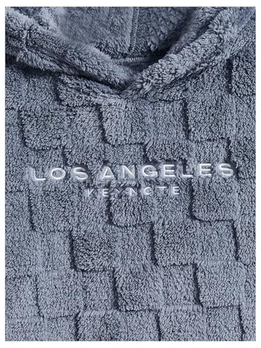 Soly Hux Hoodies For Men Graphic Fuzzy Sherpa Pullover Hoodie Long Sleeve Winter Fleece Hooded Sweatshirt Grey Blue L thumb #2
