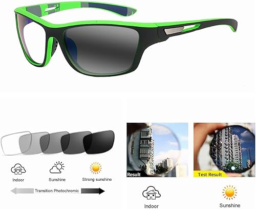 Miniatura 2 de Cristal de lectura fotocromático para hombres y mujeres, ciclismo deportivo UV400, transición solar +1.0+6.0