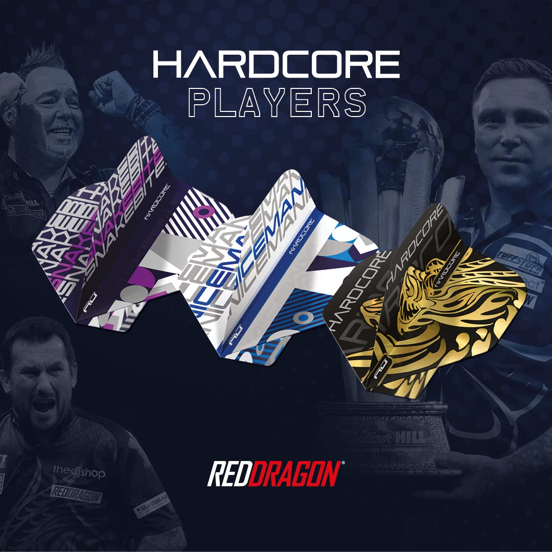 RED DRAGON Piłki do dart do gry w rzutki – 3 zestawy w opakowaniu (9 lotek w całości)