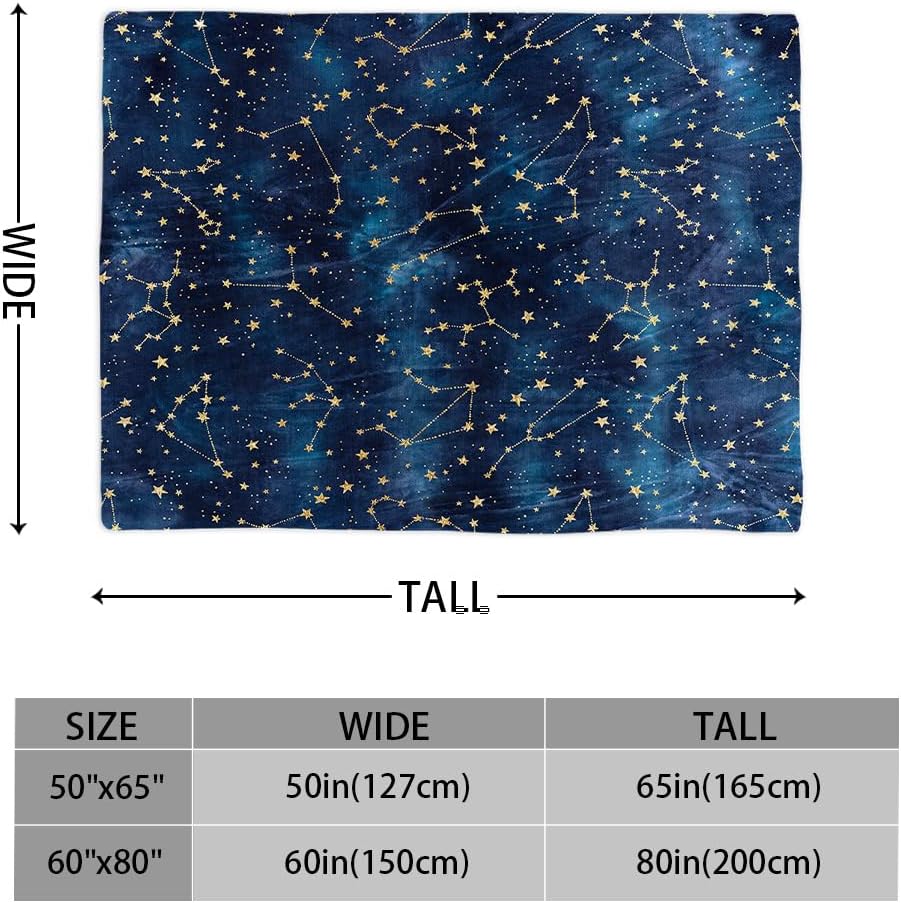 Galaxy Blanket Gifts for Adults Kids, Christmas Birthday Galaxy Throw Blanket Super Soft Lightweight Flannel Fleece Blankets for Bed Couch Sofa - Image 5