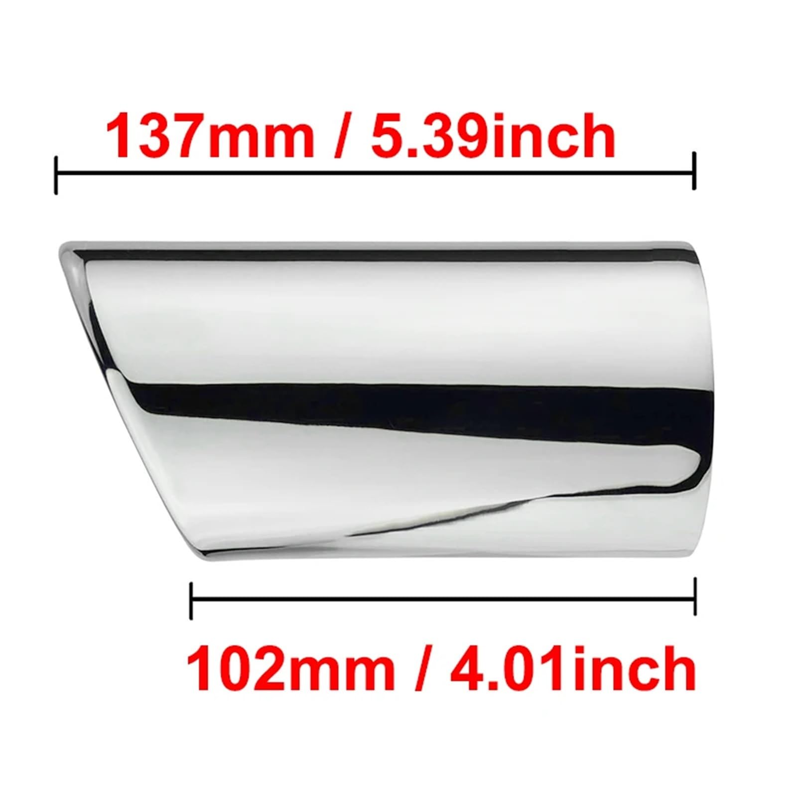 2 Sztuk Końcówka Rury Wydechowej Samochodu Końcówka Tłumika Osłona Rury Kompatybilny Z VW Touran 5T1 Tiguan MK2 GOLF MK7 POLO 6R JETTA MK6 Akcesoria(Blue)