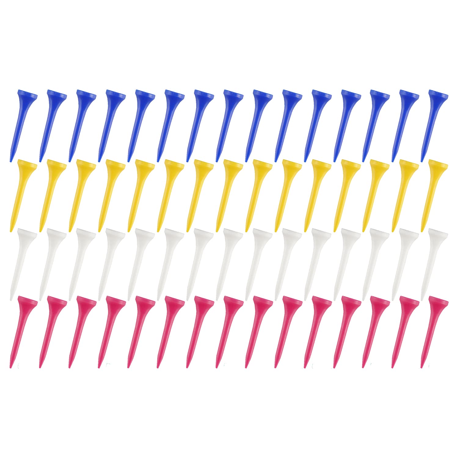 Tabata(タバタ) Golf Tee Plus Slim Tee, Short Plastic Golf Tee, Plus Slim Short Tee, 40mm, 60-piece Set, GV8002 : Sports & Outdoors