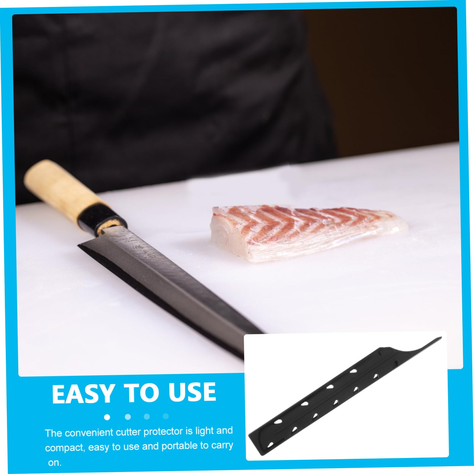 Gatuida 4piezas Funda Protectora Reutilizable Para De Sashimi Funda De Transporte Horizontal Cuchilla Estuche De Seguridad y Para Actividades