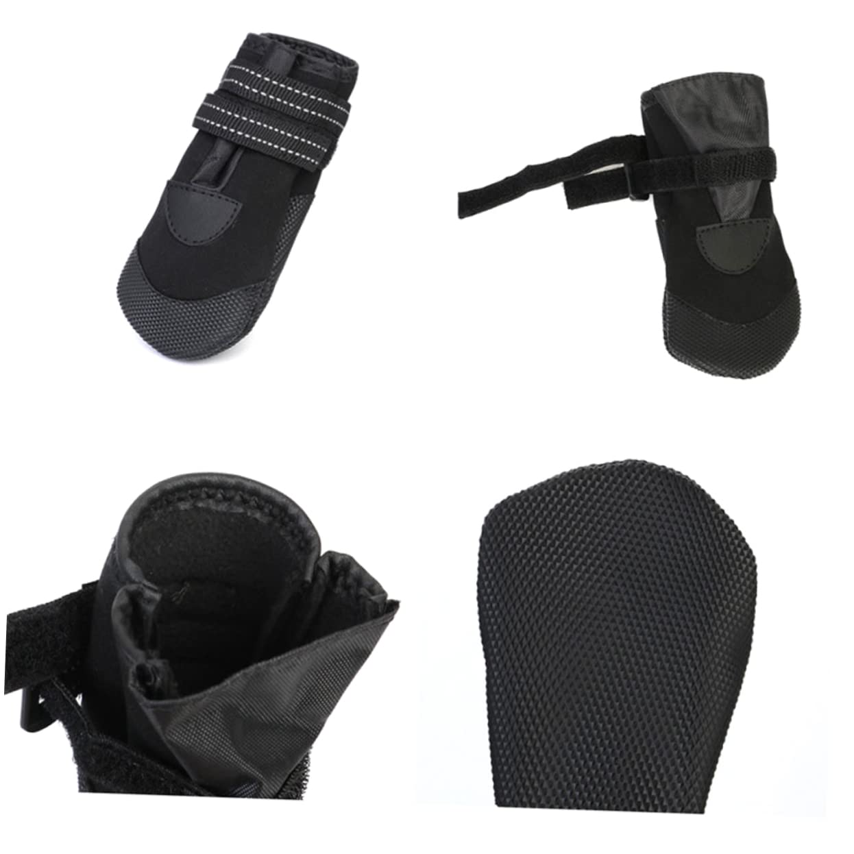 Supvox 8stücke Winter-warm Pet Dog Schuhe wasserdichte Und rutschfeste Boots Mit Reflektoren Für Kleine Mittlere Hunde Für Und Pfotenschutz