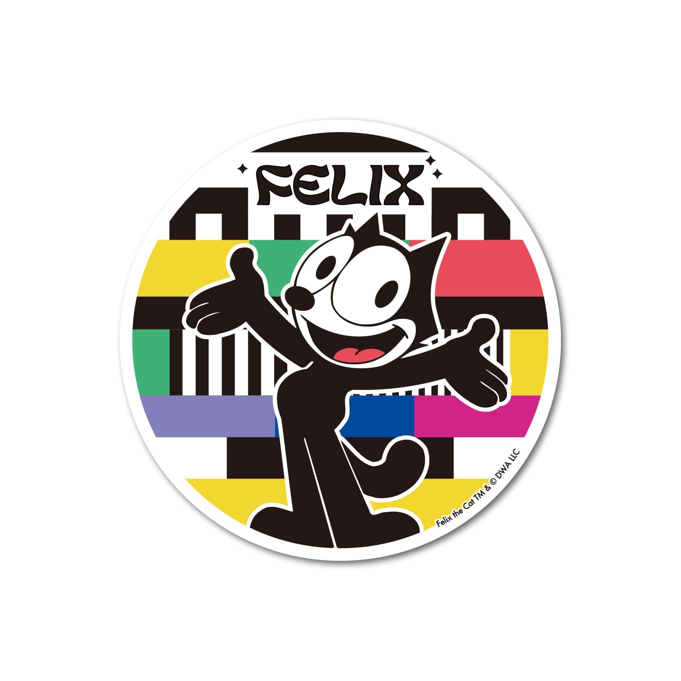 Amazon | FELIX ダイカットステッカー カラフル背景 ユニバーサル