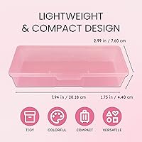 Vista 2 de Beauticom Caja personal de almacenamiento para manicurista profesional uñas pedicura (tamaño grande) (1 pieza, rosa)