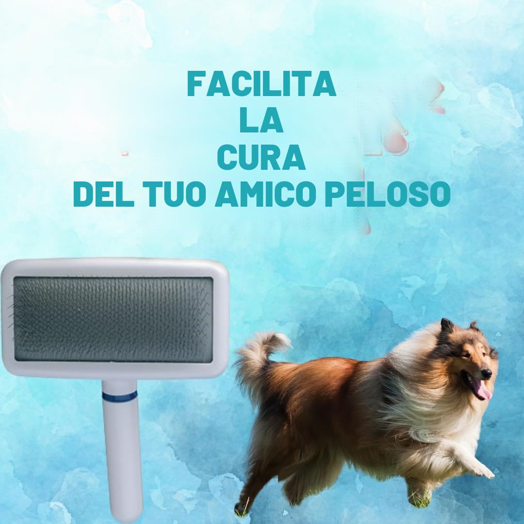 Spazzola in plastica morbida per cani a pelo corto