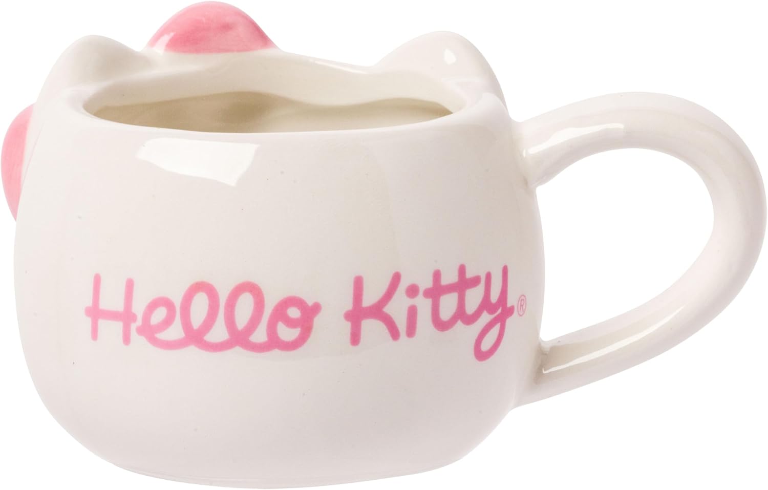 Silver Buffalo Sanrio Hello Kitty Different Color Bows 3 Pack Ceramic 3D Sculpted Mini Cup Set with Handles, Perfect as a Sugar, Cream, or Milk Set, 3.5 Ounces - Image 9
