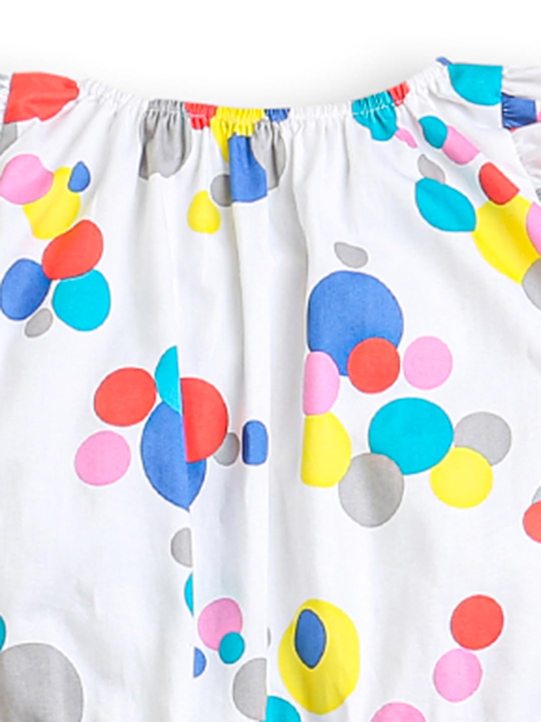 ZIP ZAP ZOOP White Girls Jumpsuit Multicolor Polka Dot Print 7-8 Years 3