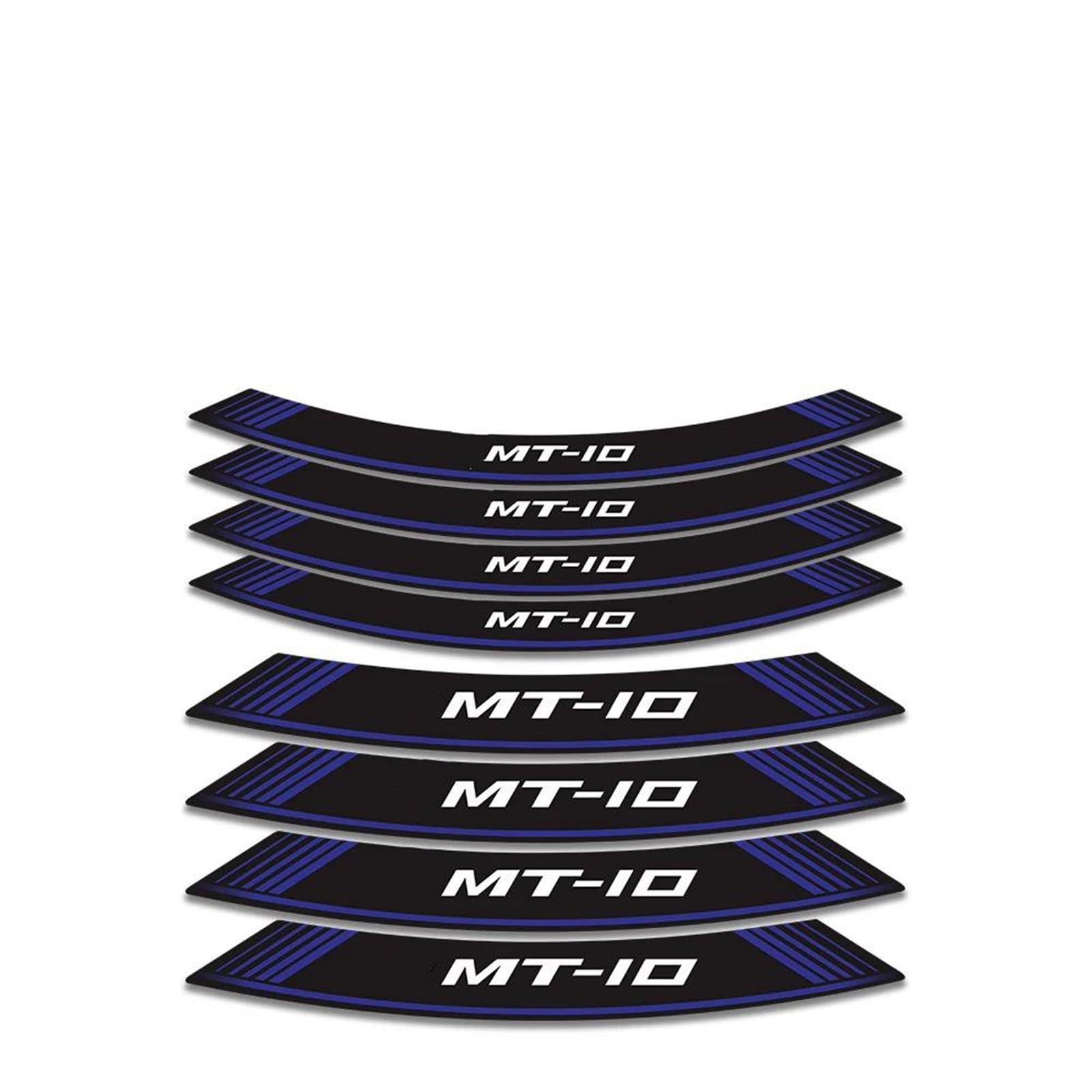 Stickers Motorcycle Accessories Wheel Stickers Reflective Rim Motorbike Waterproof Decals for MT-10 MT10 Mt 10(Style 1)