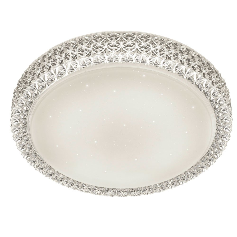 Reality Pegasus Plafoniera LED, Dimmerabile, Effetto Cielo Stellato, Diametro 40 cm, Integrata, 21 watts, Bianco