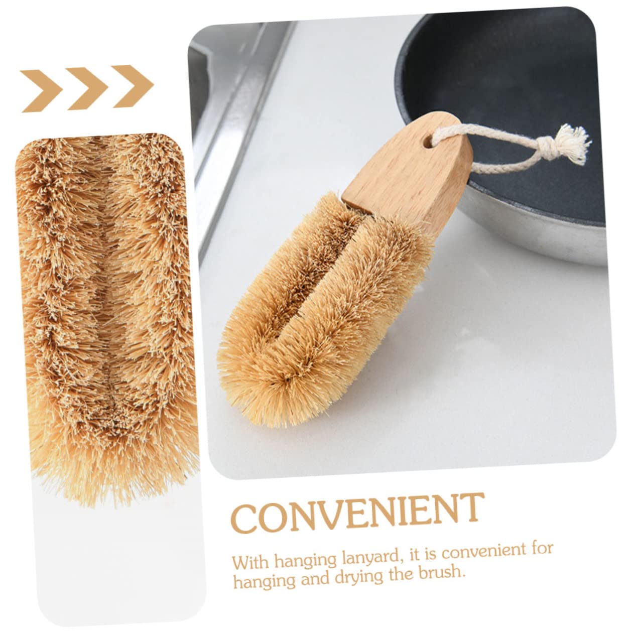 U-SD - Cepillo de limpieza para fregadero y wok, cepillo de secado de goma para limpieza de platos y sartenes, accesorios esenciales de cocina para fregar y mantener sin esfuerzo