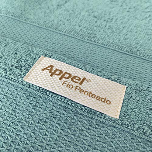 Jogo Toalhas Banho 5 Pçs Nobless Felpudas Appel Azul Claro