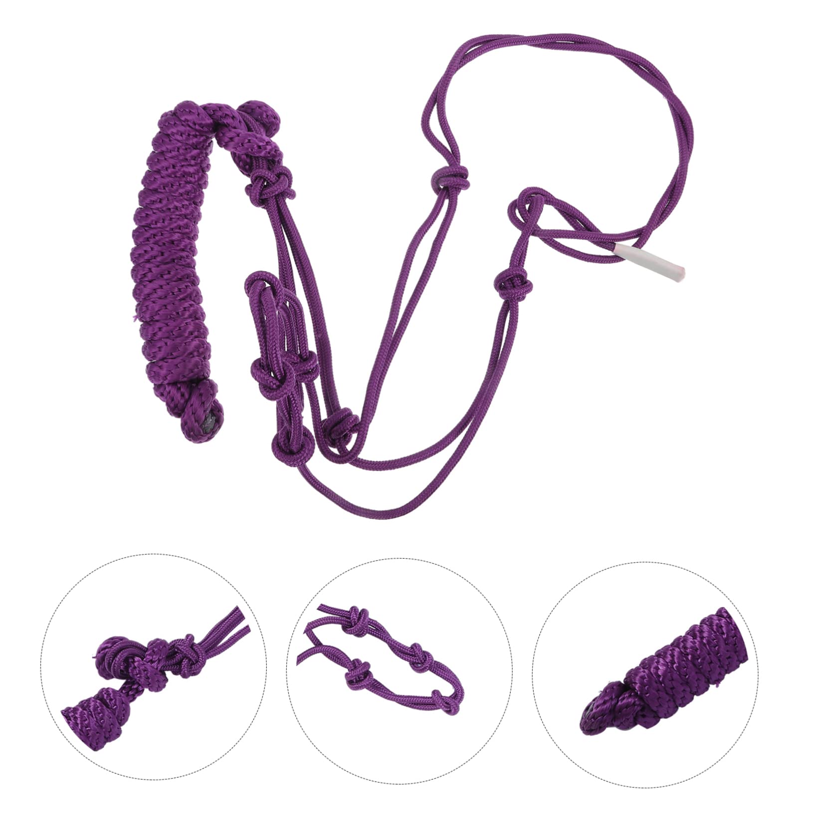 Cabezada De Cuerda Resistente para Caballos Accesorio Profesional De Entrenamiento Duradera y Cómoda Adecuada para Montar y Control Equino