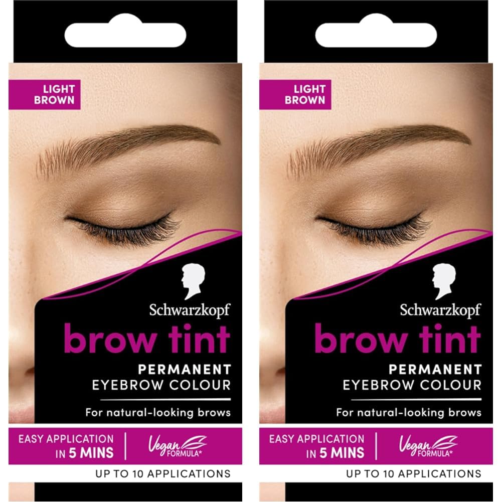Schwarzkopf Brow Tint Dark Brown (10ml), Permanent Eyebrow Tint, Long-Lasting Intensity, Water- and Smudge-Proof, Easy Application Brow Tint for Up to 10 Applications, Vegan Formula — view 8