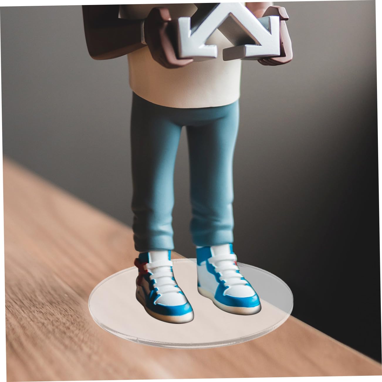 Vaguelly 40kawałki Sztuk Przezroczystych Okrągłych Podstaw Akrylowych Do Miniaturowych Figurek Do Modelarstwa i Rzemiosła