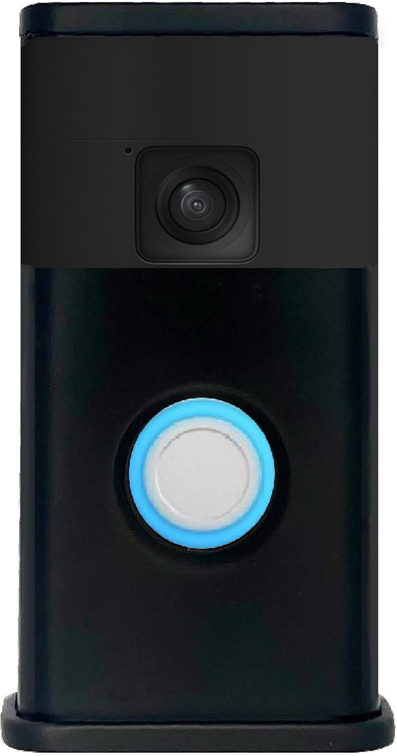 Traditional Video Doorbell Cover (Compatible with Ring Battery Doorbell - 2024 Release) (Matte Black)