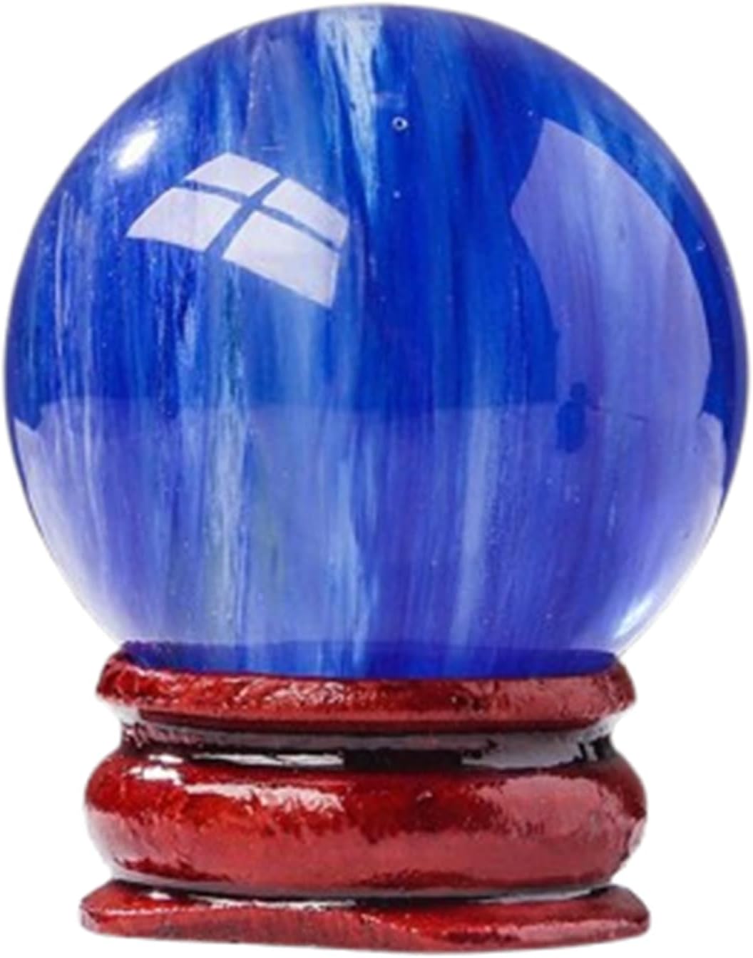 Smelting Blue Crystal Ball, Quartz Decorative Balls, Spheres,Divination Sphere, Home Decoration,Tabletop Sculpture Ornaments,6cm