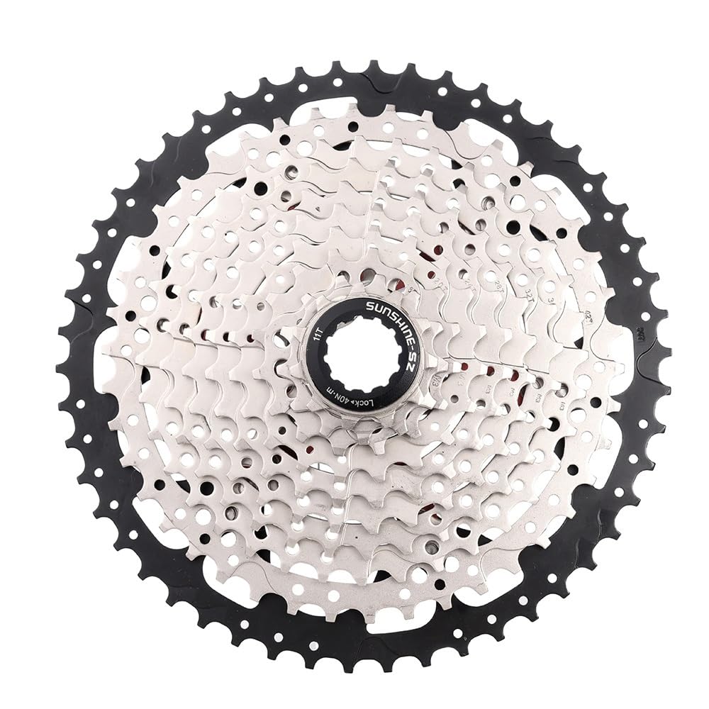 Cassettes Y PiñOnes Cassette de Bicicleta for Volante de inercia, 10, 11 y 12 velocidades, piñón Libre for Bicicleta de montaña y Carretera, 28/32/36/42/46/50/52T Rueda Libre