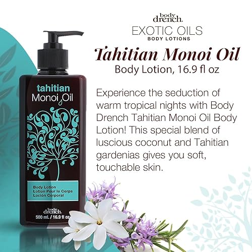 Miniatura 3 de Body Drench Tahitian Monoi Oil Loción Corporal, 16.9 fl oz